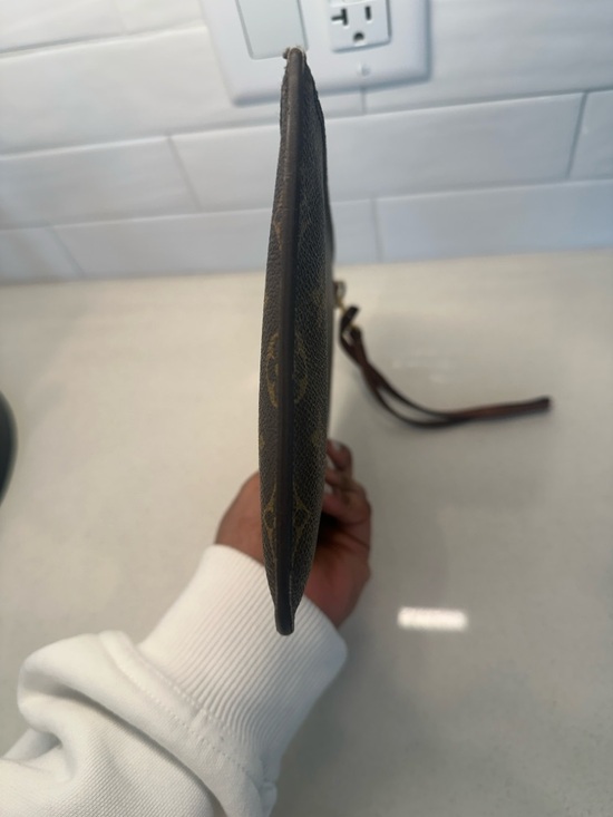 Louis Vuitton Monogram Canvas Wristlet Pouch - Brown/Tan - Picture 5 of 8